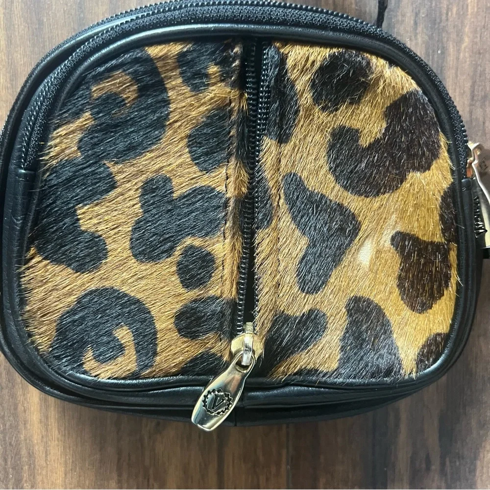 Valentina Leopard Print Calf Hair Crossbody Mini Bag - Picture 8 of 8